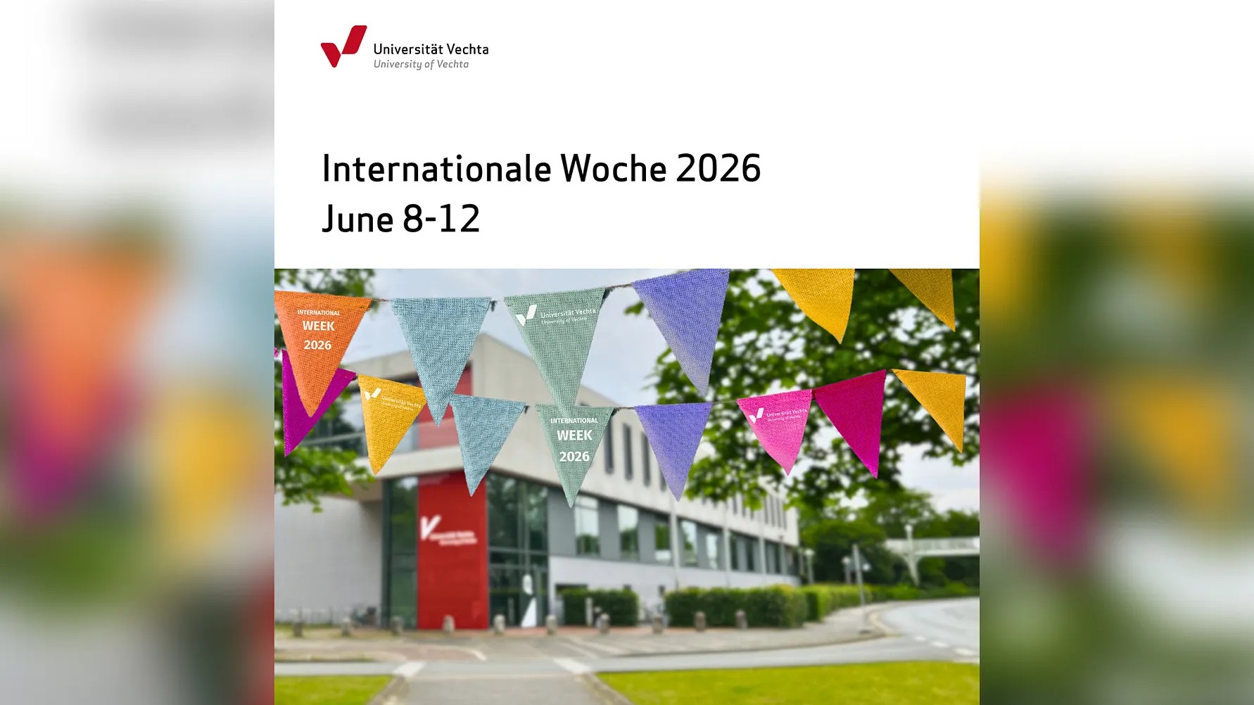 International Week und Staff Training Week 2026