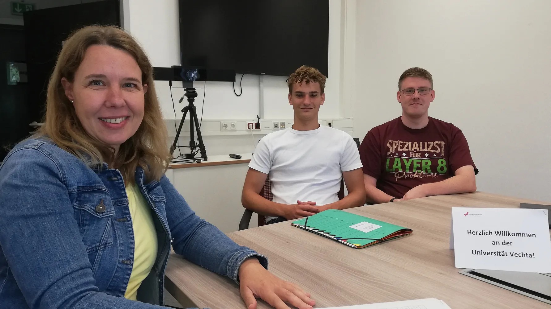Herzlich willkommen - Start für neuen Auszubildenden an der Universität Vechta